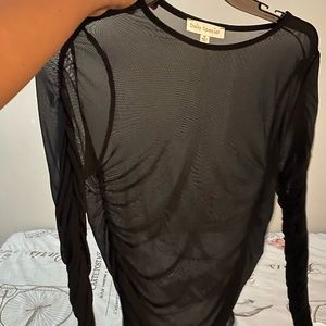 Sheer black shirt